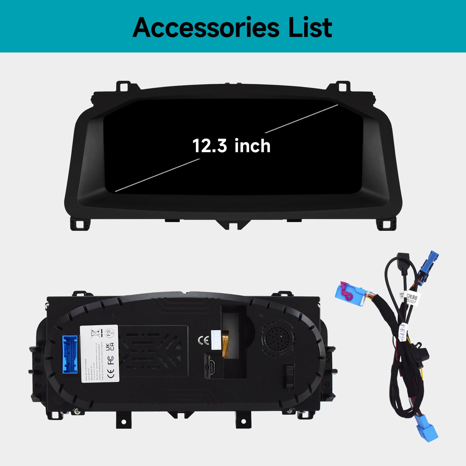 Quadro strumenti virtuale LCD per Volkswagen T6 2016-2020, cruscotto digitale con tachimetro integrato, sistema Linux e navigazione GPS
