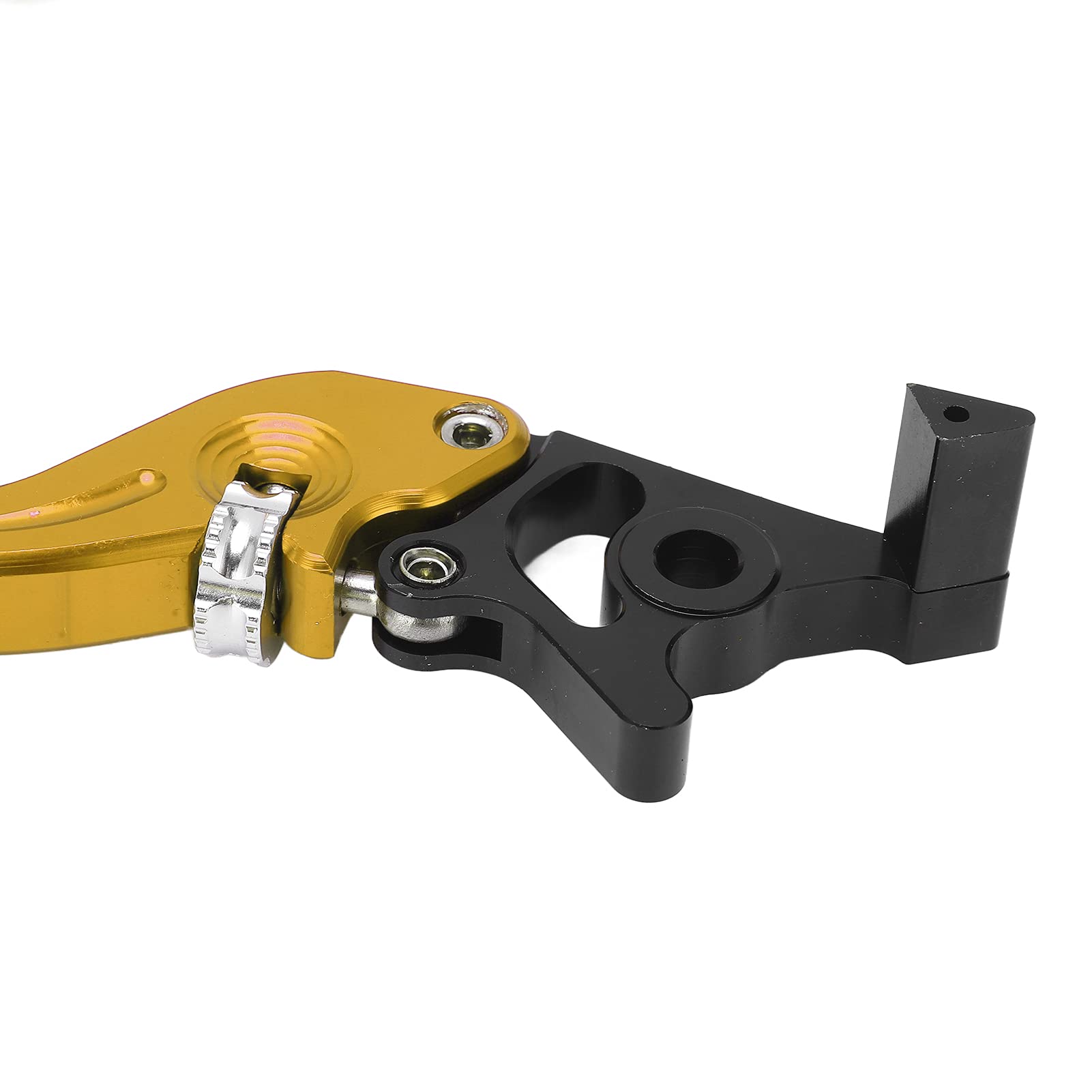 Leva freno e frizione per moto in lega di alluminio ad alta sensibilità, compatibile con accessori universali. (Oro)