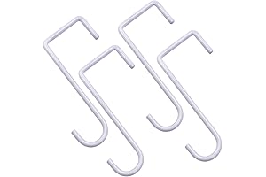 DINGEE Vinyl Fence Hooks 2x6 inch, Fence Hangers Patio Light Hooks