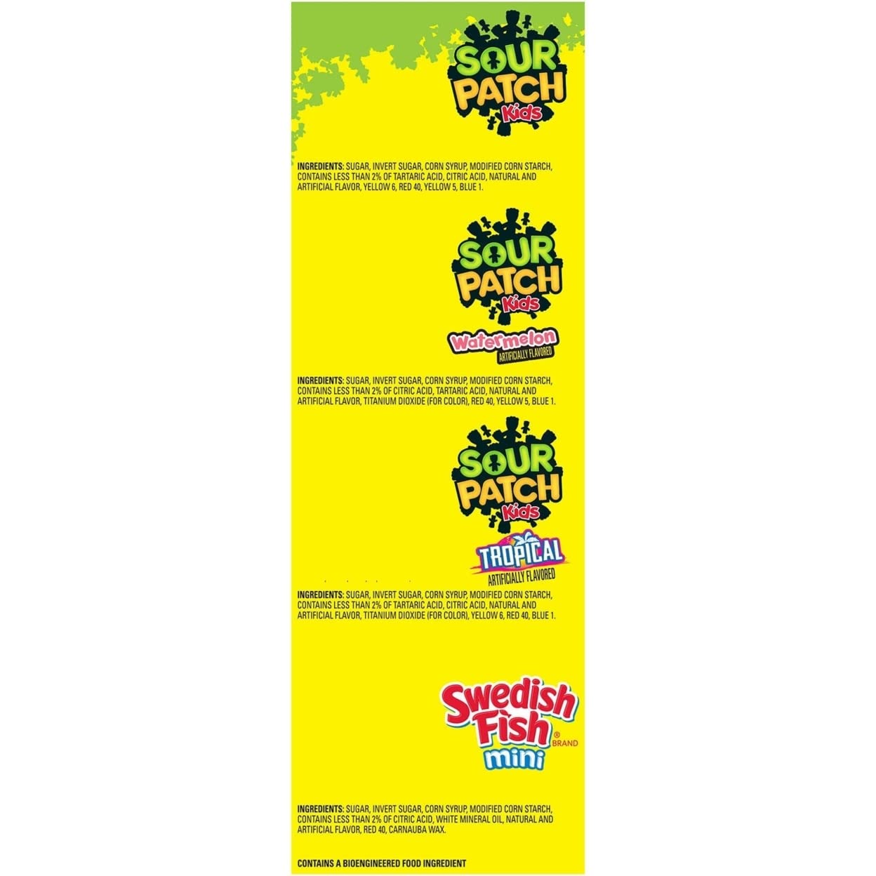 Sour Patch Kids and Swedish Fish Mini caramelos variados suaves y masticables (200 unidades)