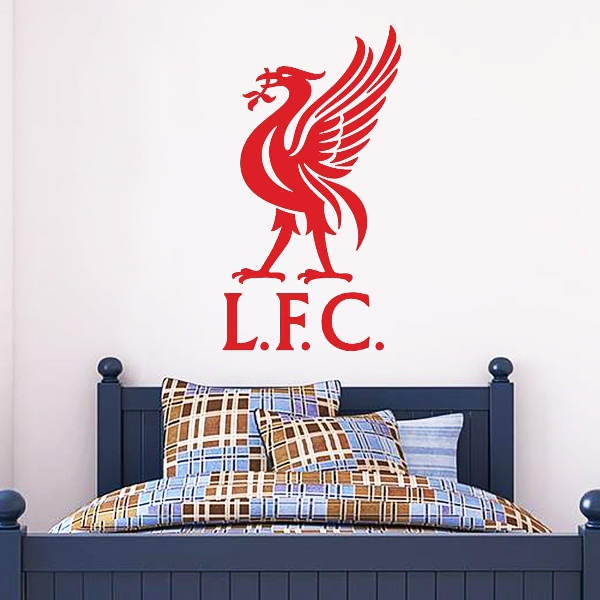 Beautiful Game White Liverpool Football Club Liver Bird Wall Sticker (60Cm Height X 35Cm Width, )