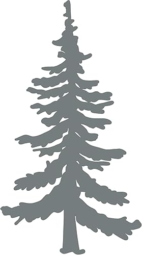 hBARSCI Vinilo adhesivo de pino de 5 pulgadas para automóviles, camiones, ventanas, computadoras portátiles, tabletas, vinilo de grado exterior de