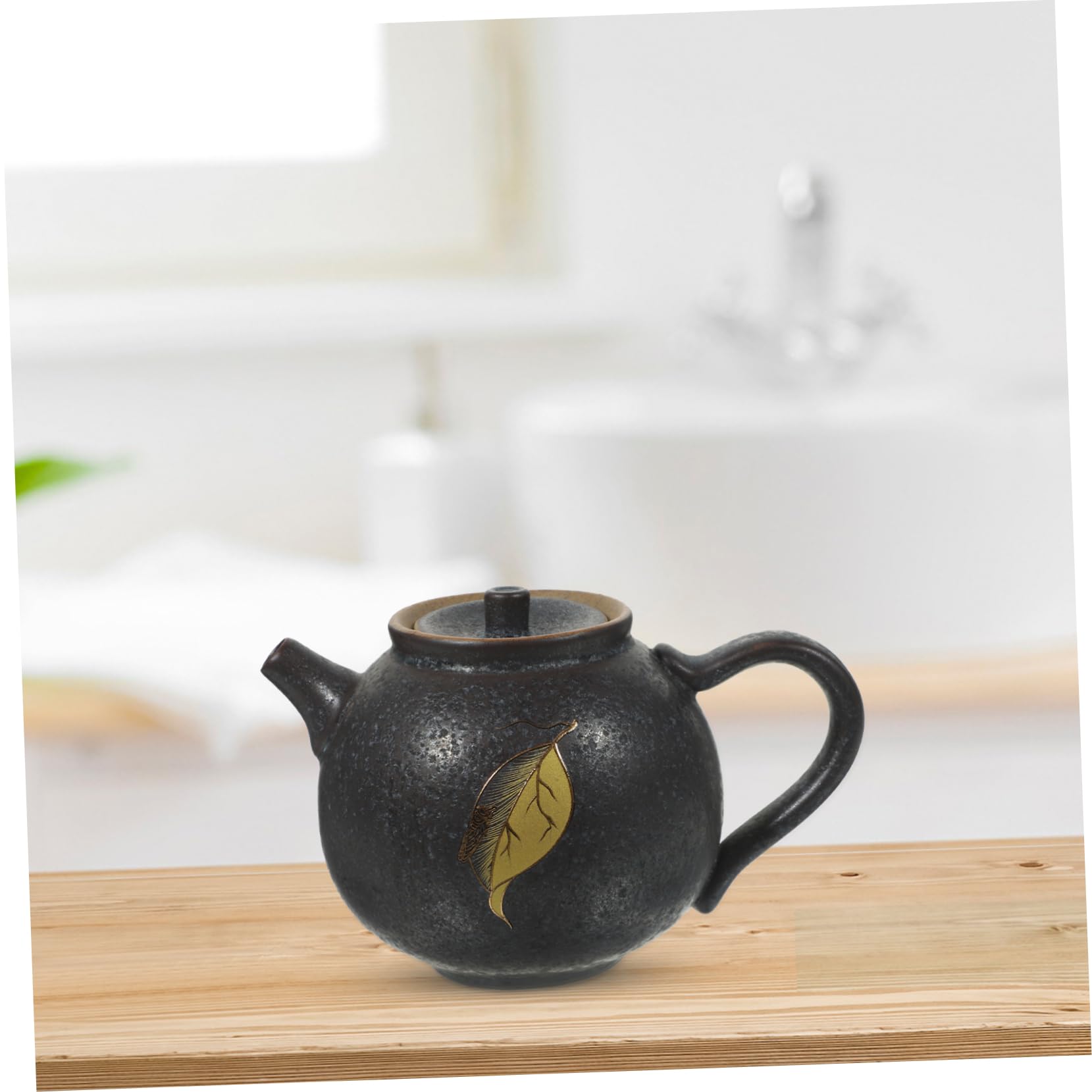 Ceramiczny czajniczek, chiński zestaw do herbaty, mały czajniczek, mini kawiarka, czajnik podróżny, japoński czajnik, kompaktowy czajnik w stylu chińskim