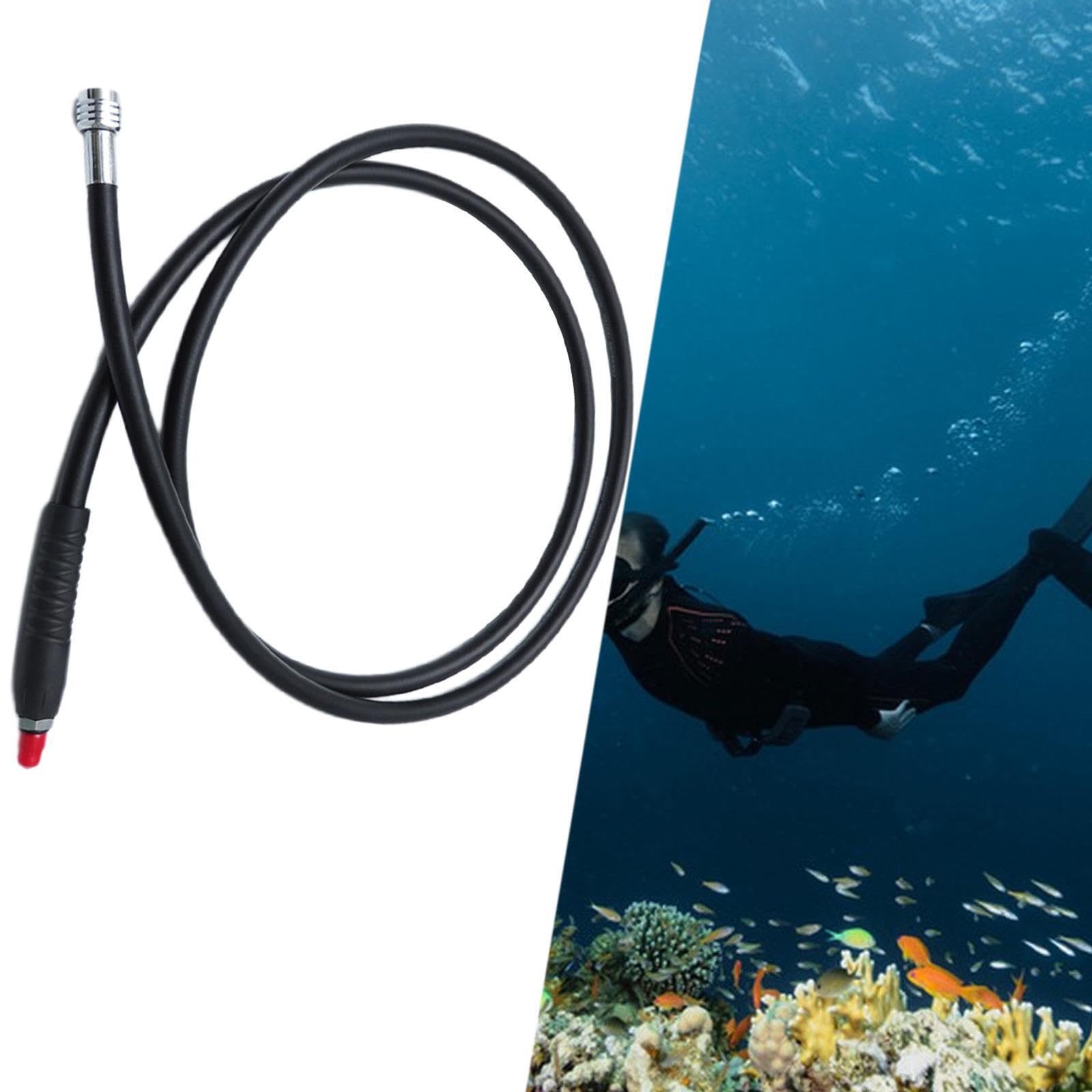 Componenti di ricambio per tubo flessibile a media pressione per | subacquee che garantiscono un accessorio di fissaggio per gonfiatore per erogatore subacqueo di lunga durata