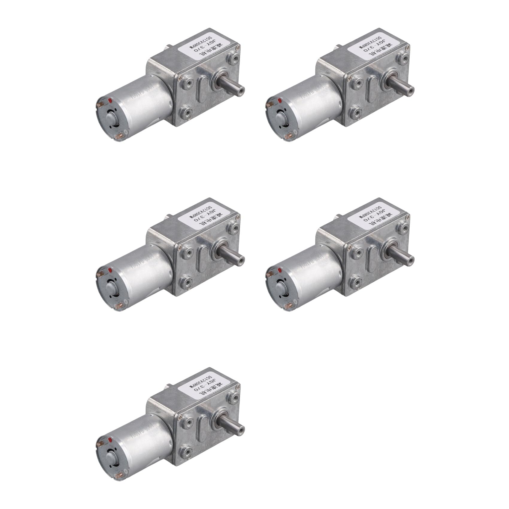 Jnchdghwa As Shown 5X Jgy370 Dc Motor 12V 30Rpm Reduce Speed Motor With High Torque Turbo Worm Geared