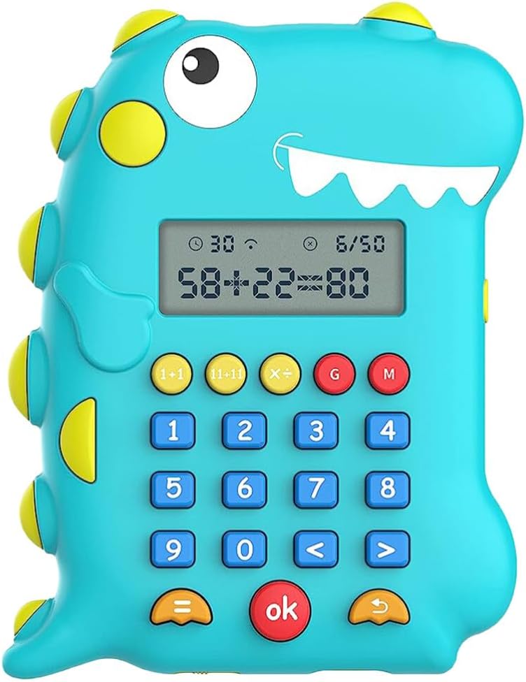 Calculadora Calculadora en forma de dinosaurio Juegos de matemáticas de ...