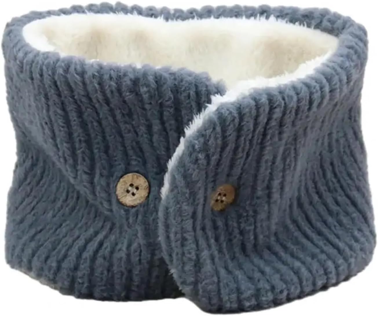 Lawsen 2Pcs Warm Scarf Unisex Cozy Winter Soft Fleece Lined Neck Warmer for Weather Comfort