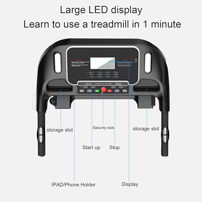 Caminadora Eléctrica Plegable para Casa con Motor 2.0 HP miniatura 3