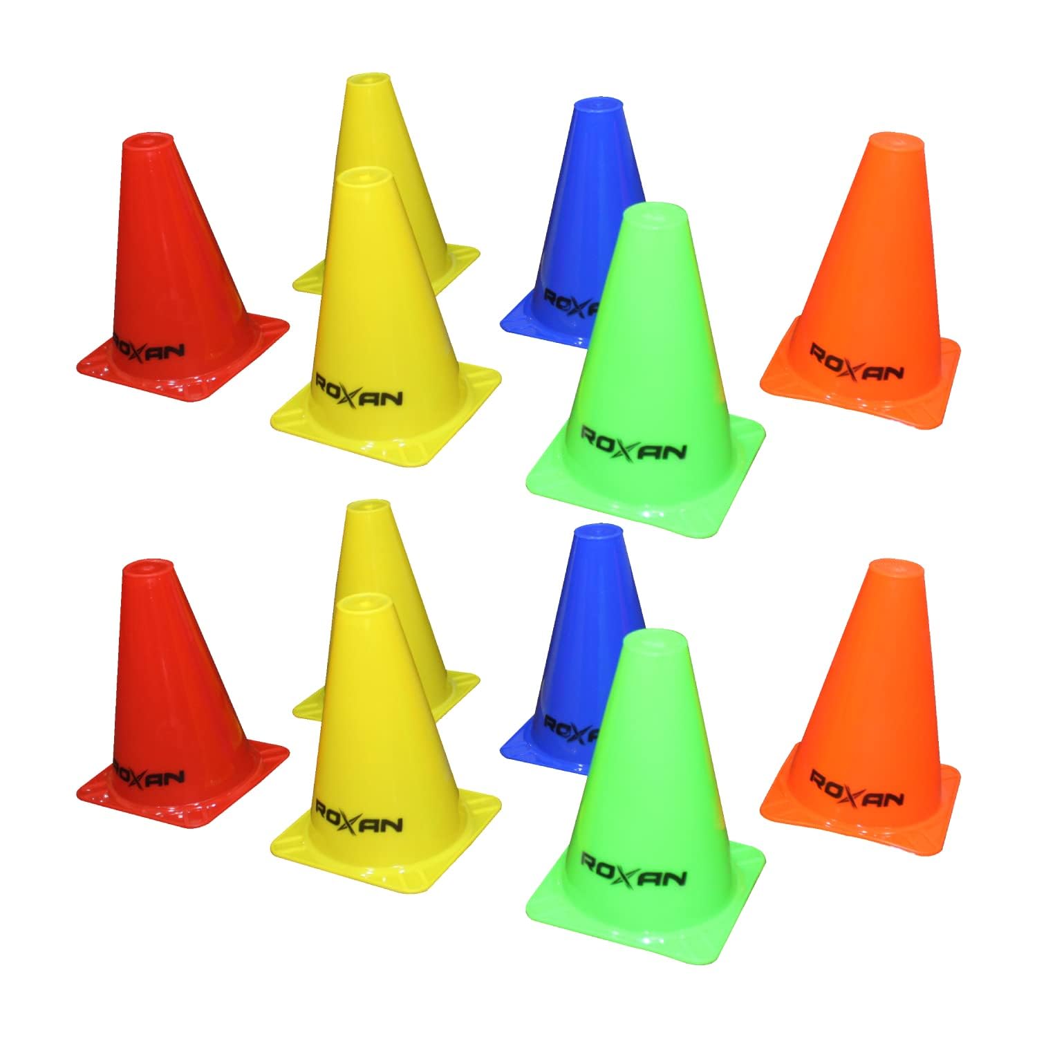 Roxan Space Plastic Marker Cones Set for Sports 6 inch Football Ground Cones and Markers (Pack of 12)-picture-38