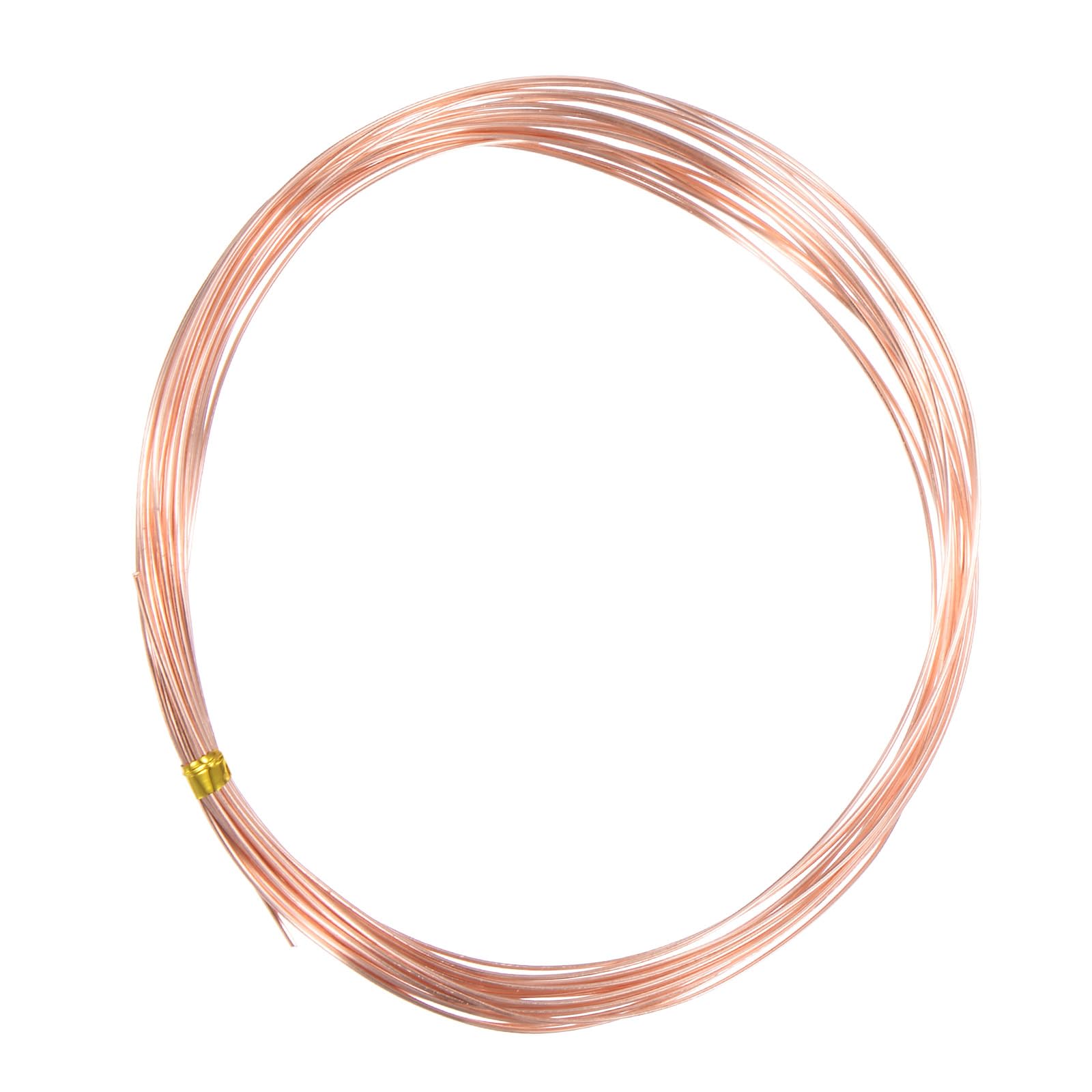 M METERXITY 99.9% Soft Copper Wire, 23 Gauge 16FT Pure Copper Wire for DIY Crafting/Jewelry Making/Gardening Plant/Beading