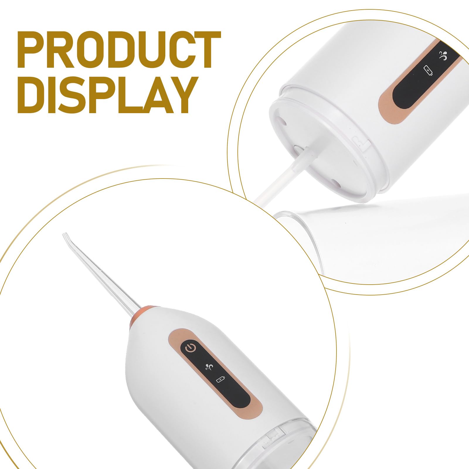 Mini Irrigador Bucal Portátil Recargable Resistente al Agua Hilo Dental de Agua Eléctrico para Limpieza Dental para Viajes Casa Oficina