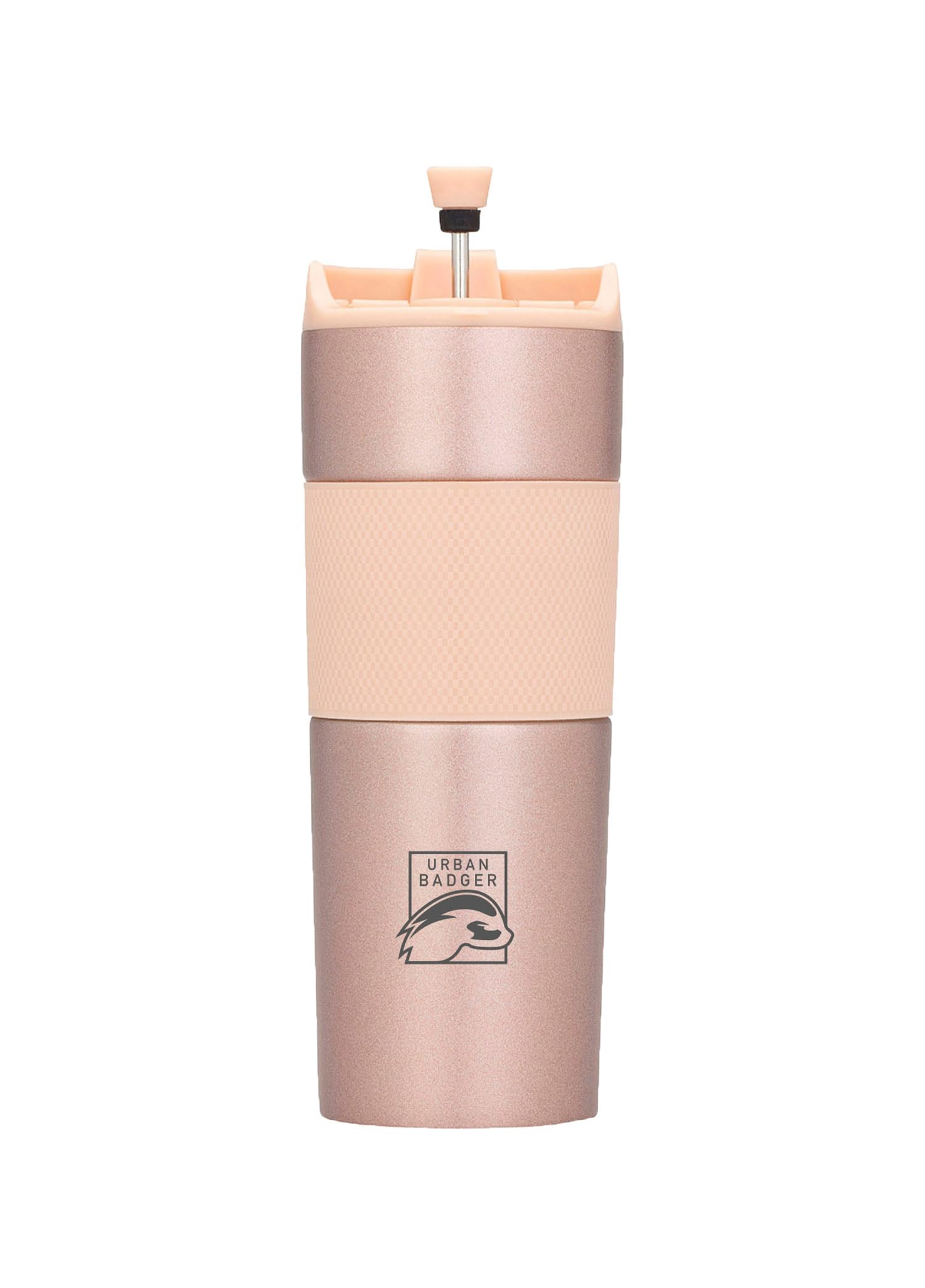 Urban Badger French Press Paslanmaz Rose Çelik Termos 500ml, Dayanıklı Kamp Ekipmanları, Kamp Aksesuarları, Açık Hava Sporları, Doğa Sporları, Yürüyüş, Kamp Mutfağı, Kamp Malzemeleri