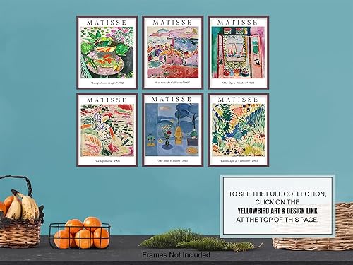 Miniatura 9 de Arte moderno estilo Henri Matisse - Galería de arte de pared y decoración - Decoración de pared de collage - Sala de estar - Arte de pared de