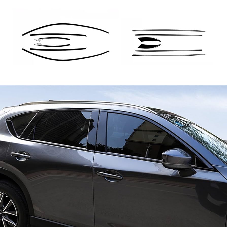 CX-5 KF系 ウィンドウモールカバー 12本セット 艶ありブラック Amazon | 【HIGH FLYING】マツダ CX-5 KF系 2017-2024 に適合