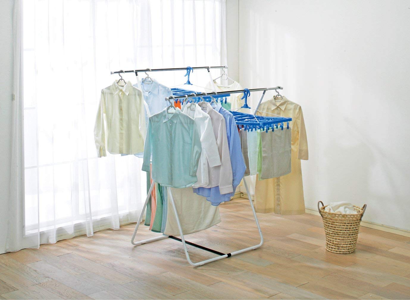 Amazon.co.jp: アイリスオーヤマ 洗濯物干し 室内物干し タオル