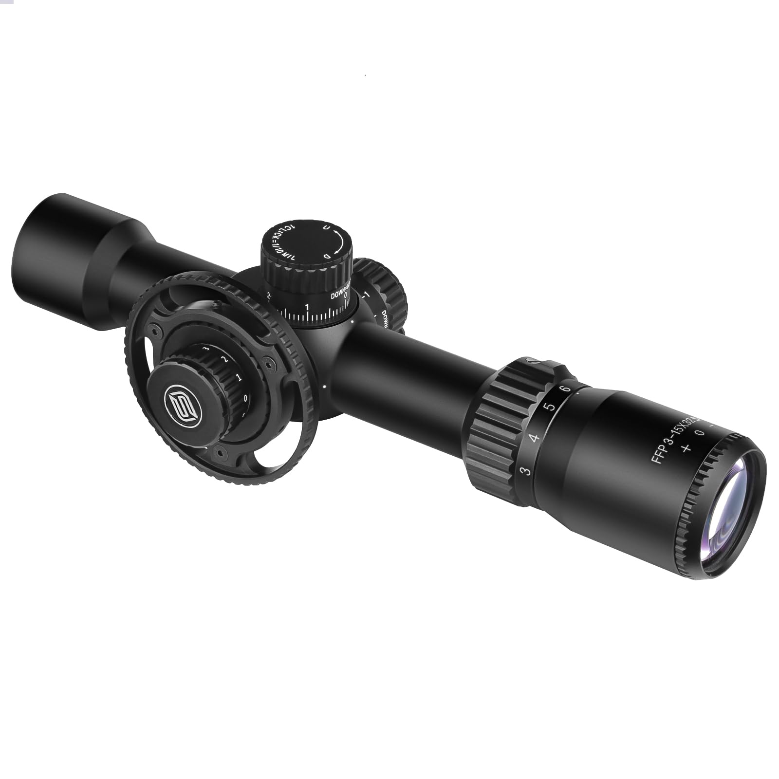 SPINA OPTICS mirino ottico 3-15x32 Mirino a Prima Focale Ottiche Fucile da Caccia con RGB Mil-dot,Impermeabile,Resistente agli urti