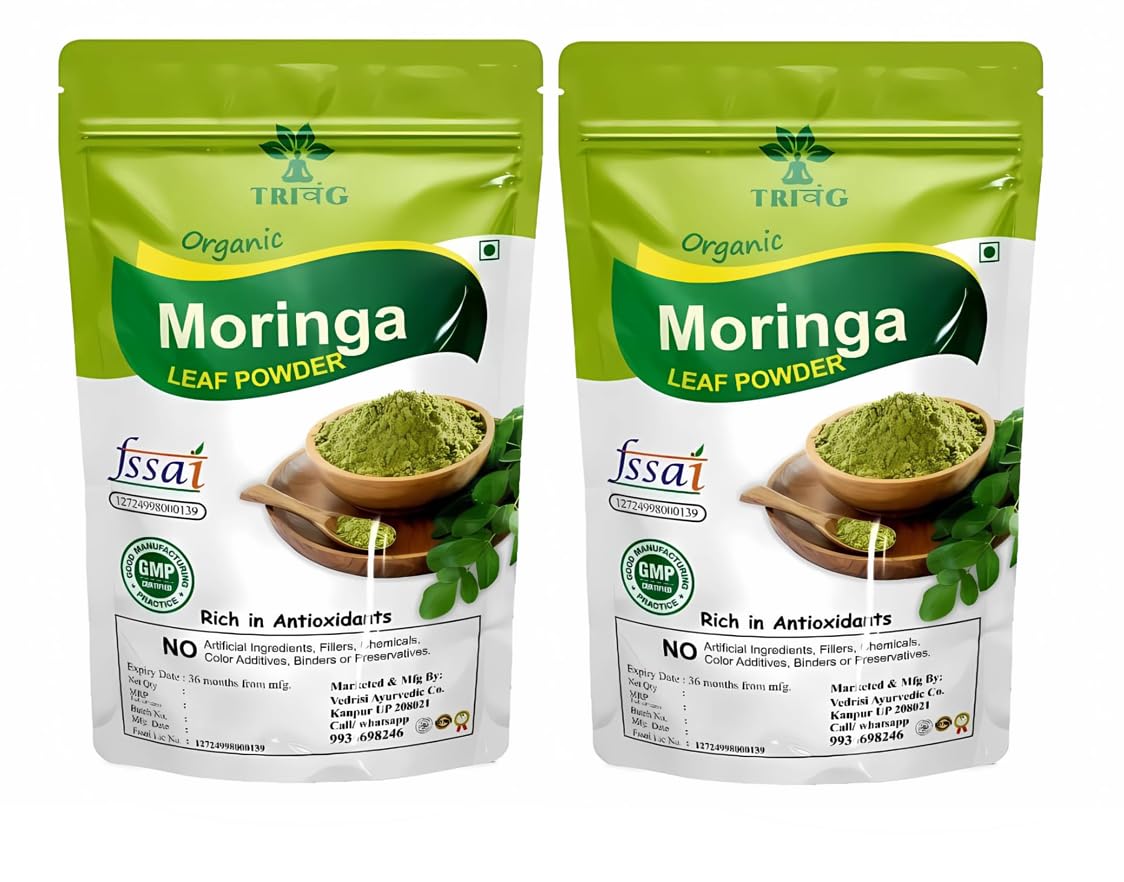100% Organic Moringa Powder 400 Gm (200gm Pack of 2) Immunity Booster Drumstick Leaf Powder Natural Multi-vitamin Anti-Oxidant Good for Hair & Skin Protein Rich — Amazon image 6