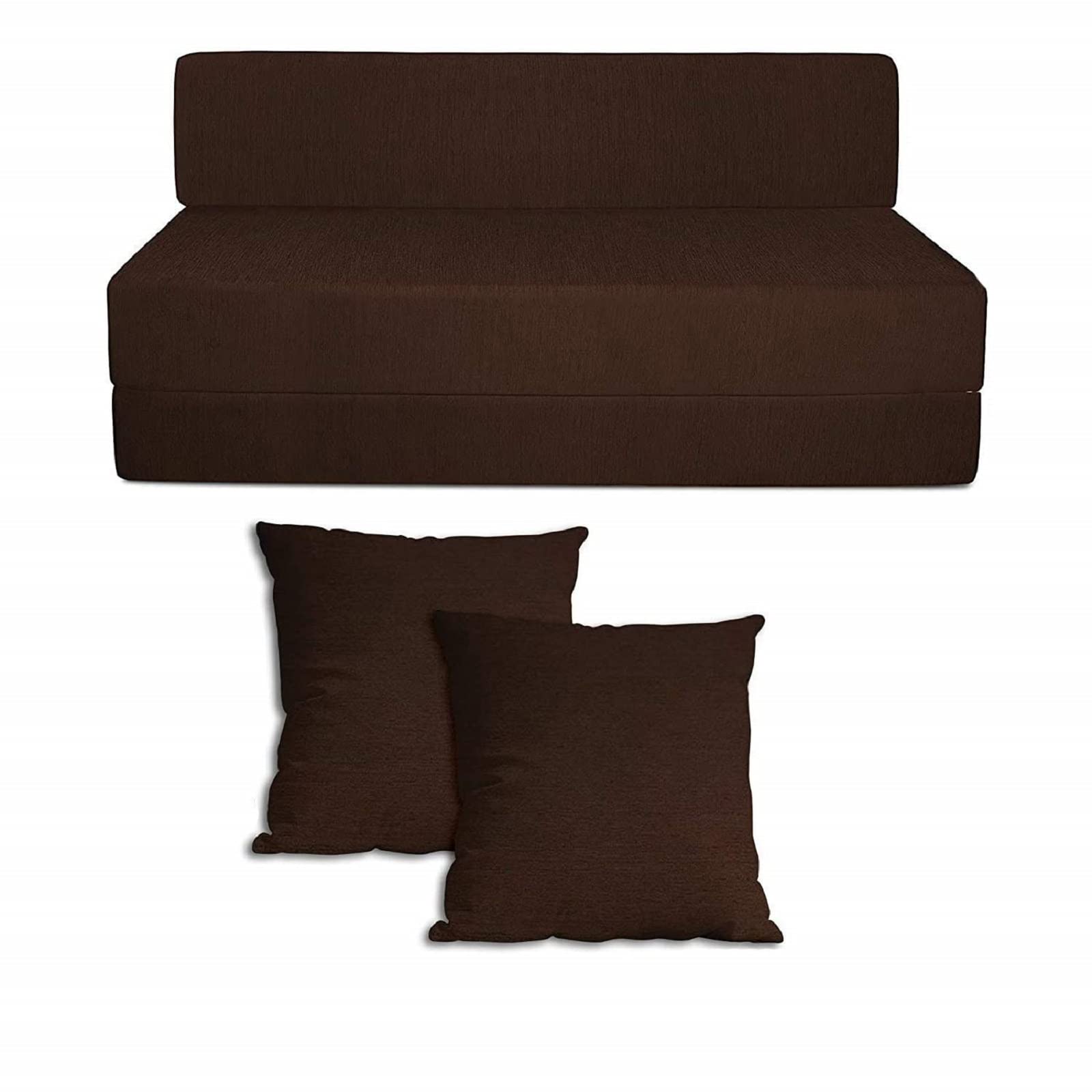 Buy Padam Shree EPE Foam Light Weight Brown Folding Sofa Cum Bed 2