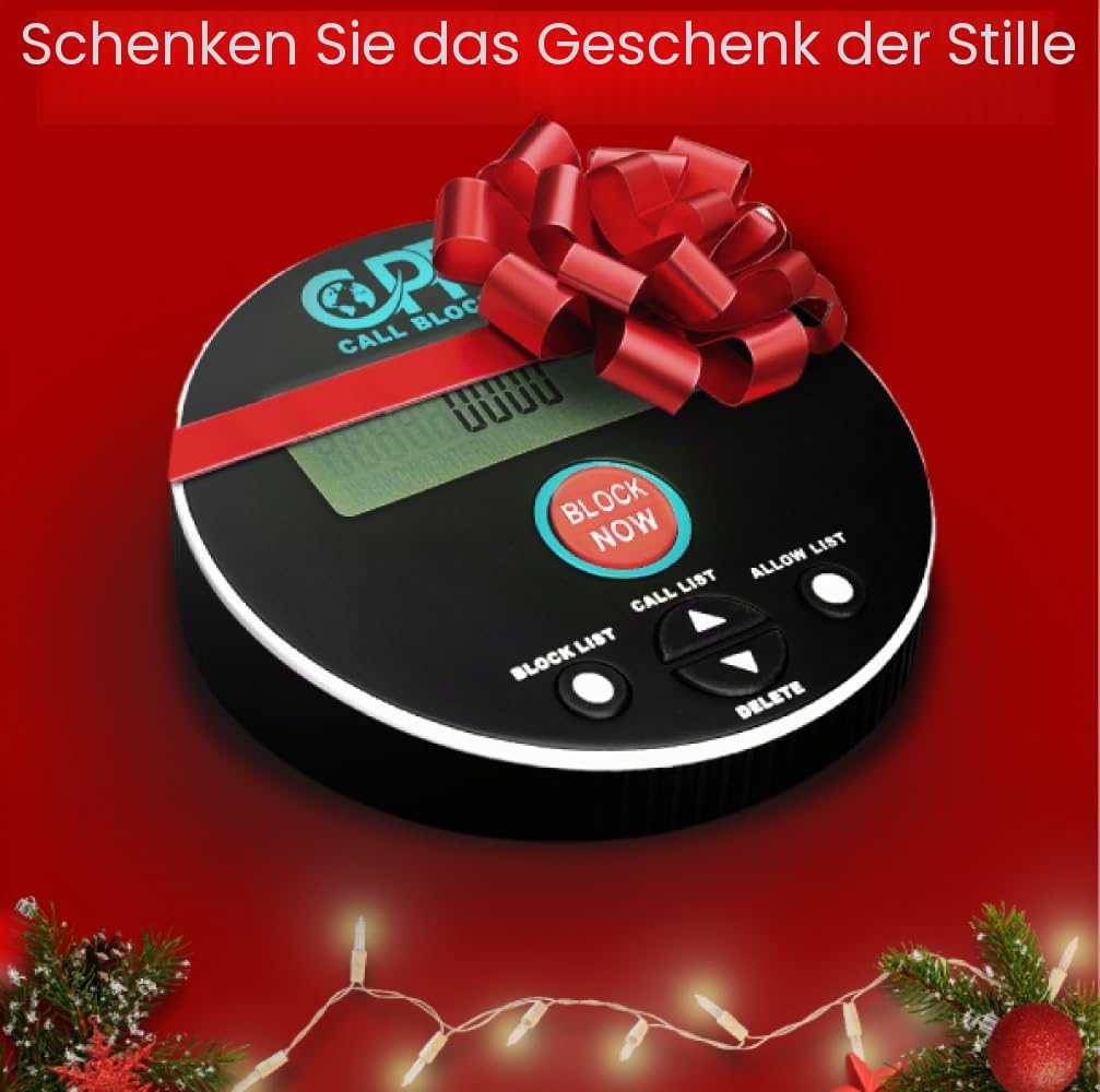 CPR Call Blocker V10000 - Blockieren Sie alle störenden, PPI-Anrufe, Betrugsfälle, Anrufe und unerwünschten Anrufe ins Festnetz. Anruf für alle Versicherungen sperren.