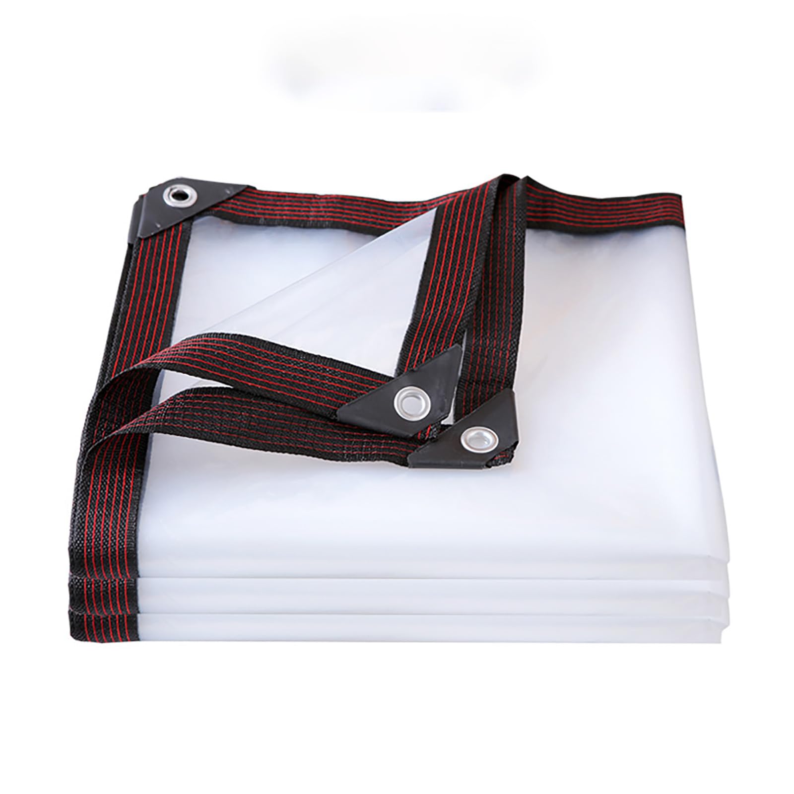 Hujzjy Clear Tarps, Clear Waterproof Tarps With Eyelets, Heavy Duty Transparent Tarpaulin, Dustproof Pe Plastic Clear Tarp, Plastic Tarp Collapsible, Tarp To Cover The Sun And Rain