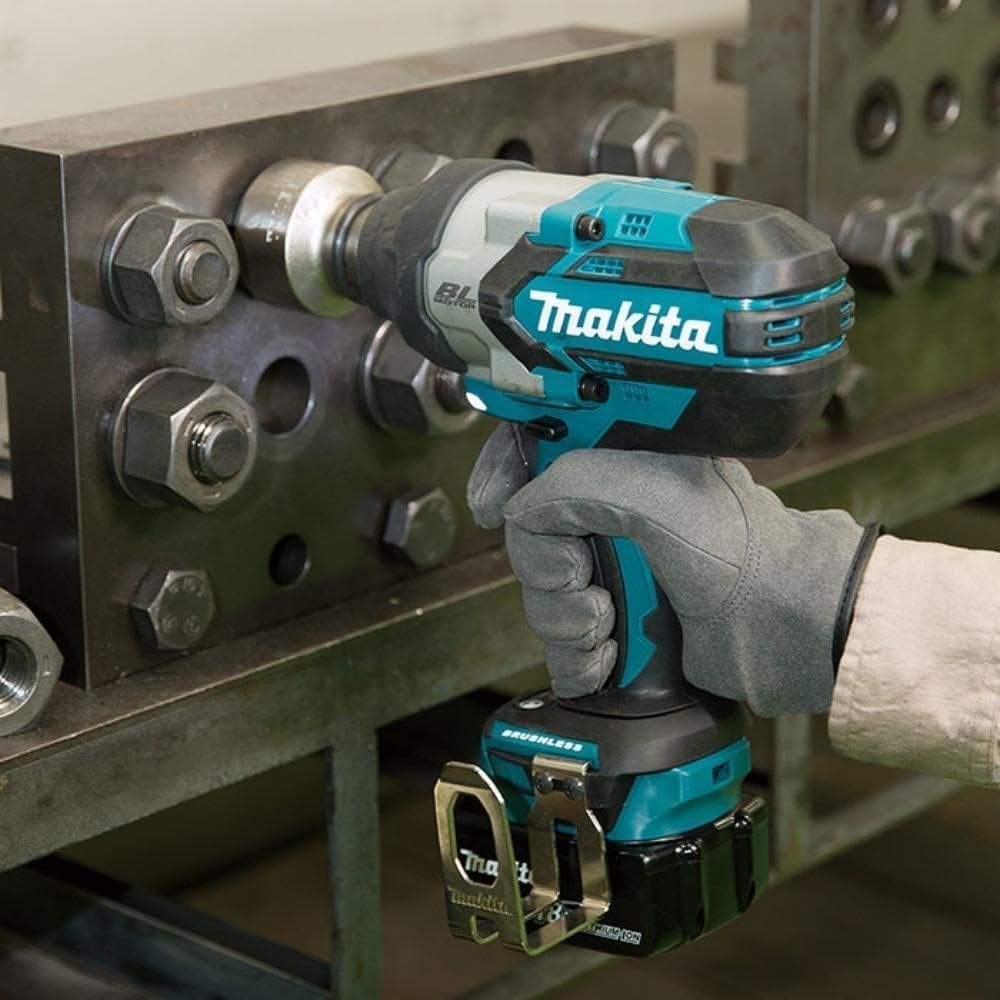 Makita Lxt DTW1001 Akumulatorowa Wkrętarka Udarowa, Niebieski/Czarny, z 2 x akumulatorem 5,0 Ah