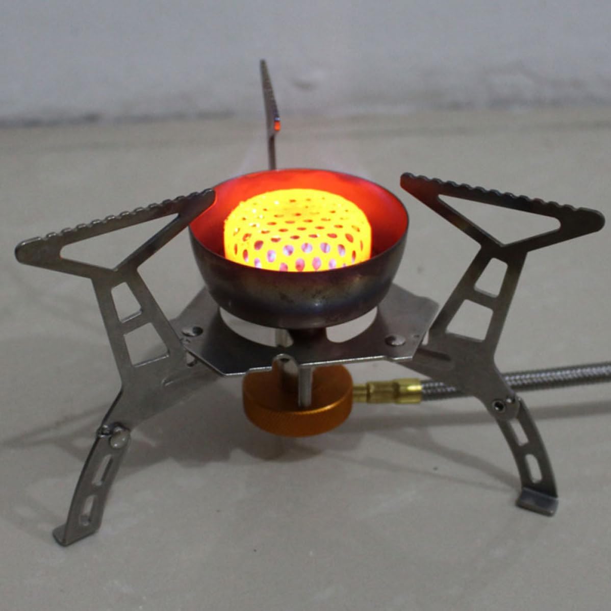 Portable Camping Stove Head with Bracket for Outdoor Cooking