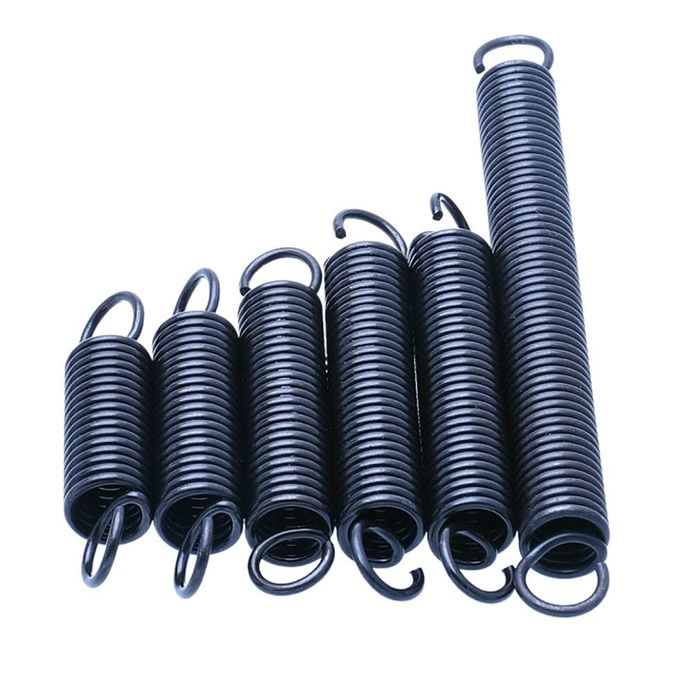 GUNGY Trekveren 100 mm trekveer dubbele haak roestvrij staal draaddiameter 1,5 mm buitendiameter 12 mm trein 6 kg 2 stuks GUNGY Trekveren 100 mm trekveer dubbele haak roestvrij staal draaddiameter 1,5 mm buitendiameter 12 mm trein 6 kg 2 stuks