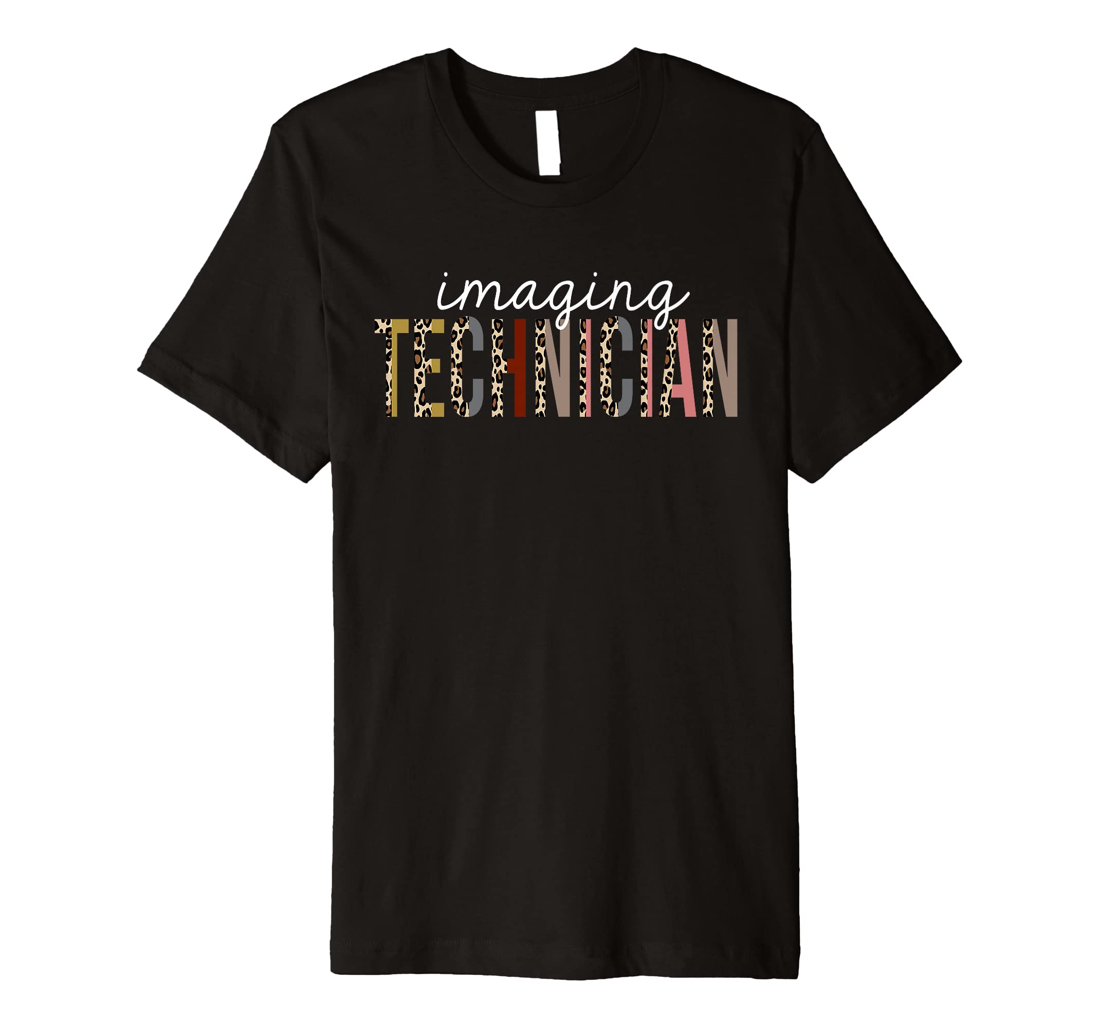 Imaging Technician Leopard Print Funny Appreciation Premium T-Shirt
