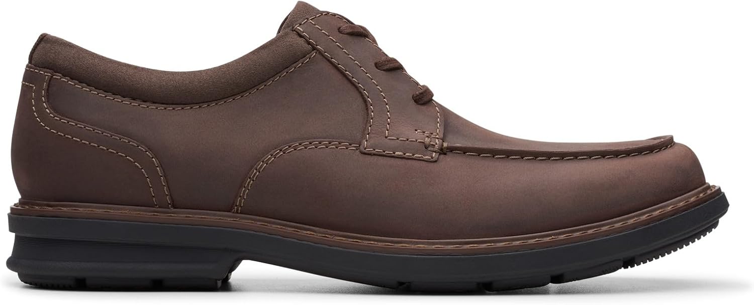 Clarks Men's Rendell Walk Oxford, Dark Brown Leather, 100 M US