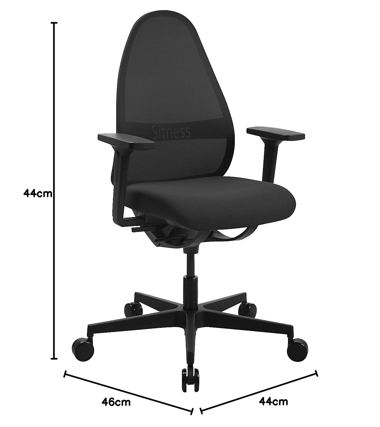 TOPSTAR Bürostuhl Soft Sitness Art SA50O2MX00 Stoff schwarz