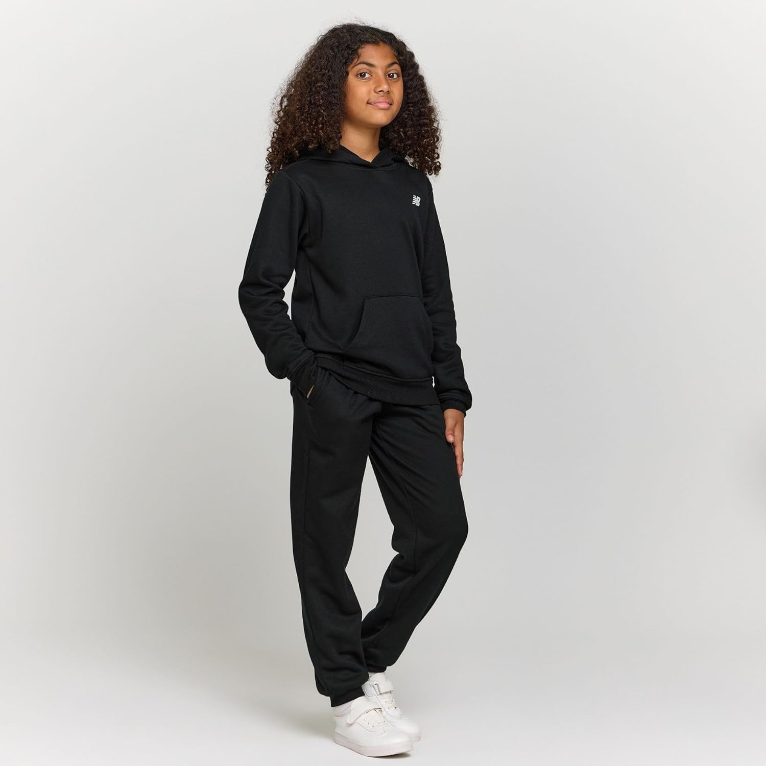 New Balance Girls Athletic 2 Piece – Soft fleece Pullover Hoodie Sweatshirt & Joggers Sweatsuit Activewear Set (4-12) - Image 2