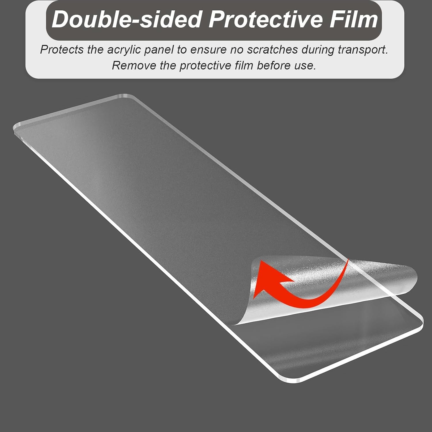 Acrylic Plant Window Sill Extender - Durable Space-Saving Countertop Extension for Indoor Plants, Glass-Like Ledge, 50x20cm (19.7x7.9in) - Ideal for Home Décor