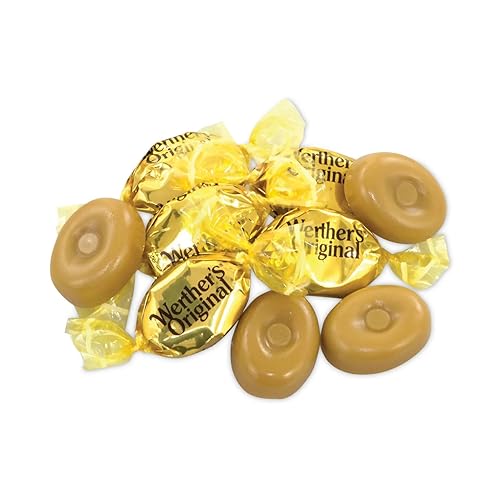Werther's Original & Caramel - Surtido relleno suave Deliciosos dulces envueltos en papel de aluminio recién empaquetado por Snackadilly