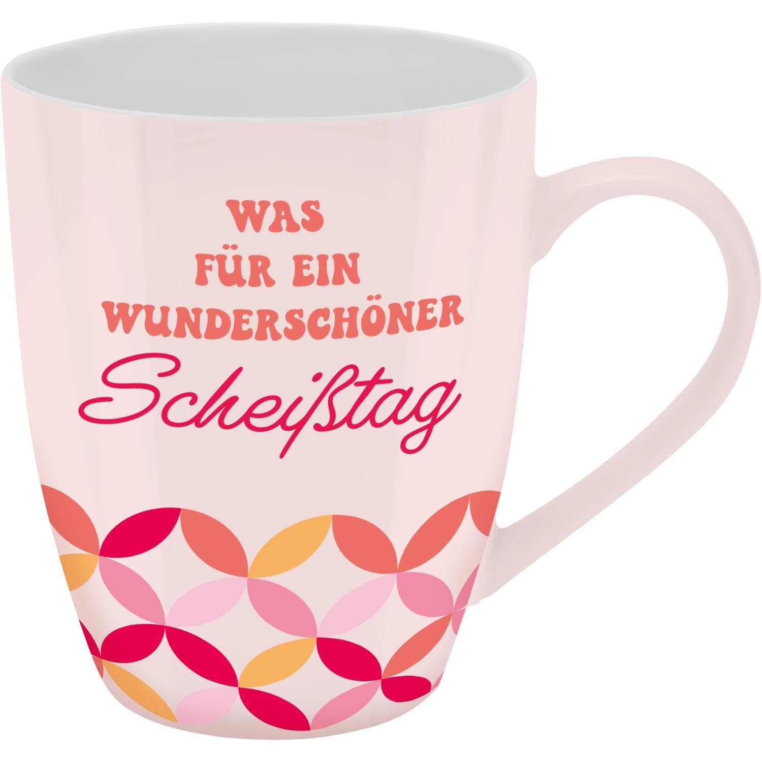 GRUSS & CO Mug with ...tag Motif, Mug with Saying, new Bone China Porcelain, 35 cl, with Gift Bath Role, Funny Gift, Birthday, 74200