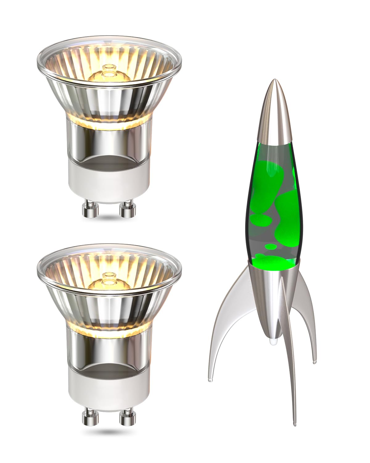 28W GU10 Lavalampe Glühbirne, Mini MR11 Dimmbare Reflektorlampe für Lavalampe GU10 Lavalampen Leuchtmittel Ersatz 180lm 2er Pack