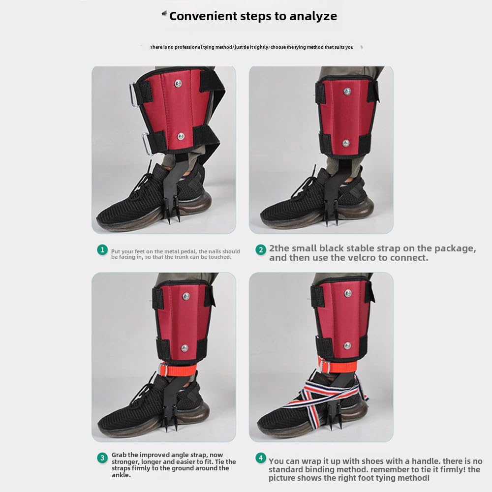 Baumklettern Spikes Set - Anti-Rutsch Katzenschuhe Für Baumarbeit