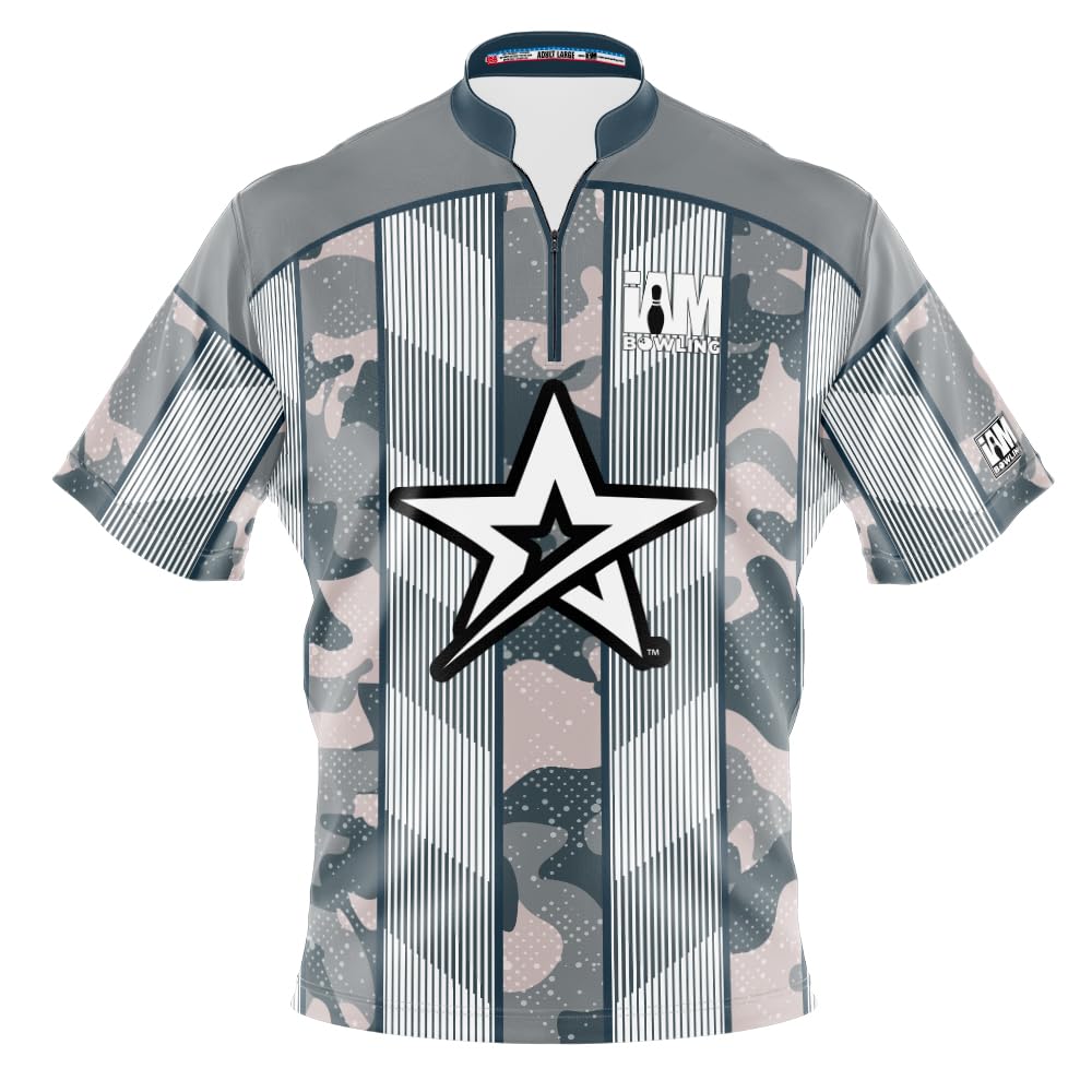 Logo Infusion I AM Bowling Jersey Short Sleeve Sash Collar 2328-RG2 Made in USA ROTO GRIP2 (US, Alpha, XX-Large, Regular, Regular, Multi)