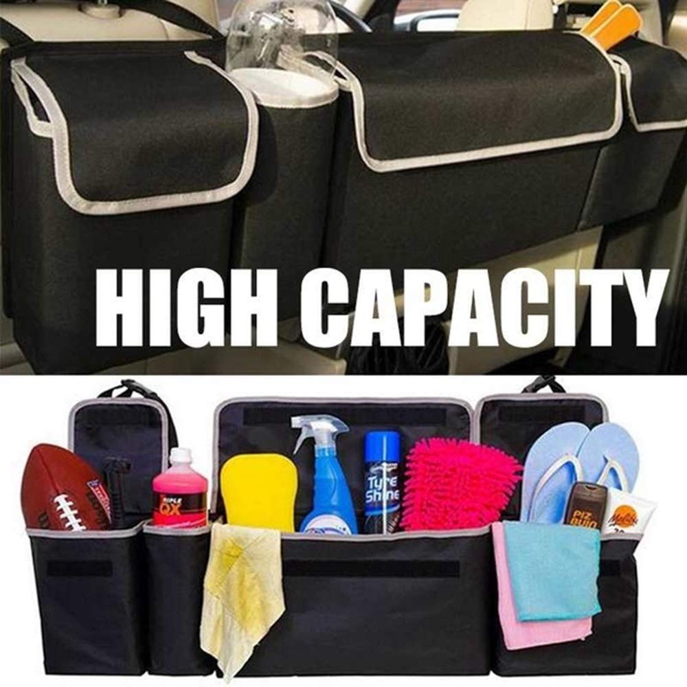 Organizador Maletero Coche Accesorios interiores de la parte trasera de Oxford Multi-Oxford de alta capacidad Asiento de automóvil del automóvil para el bote del asiento trasero del asiento del asient