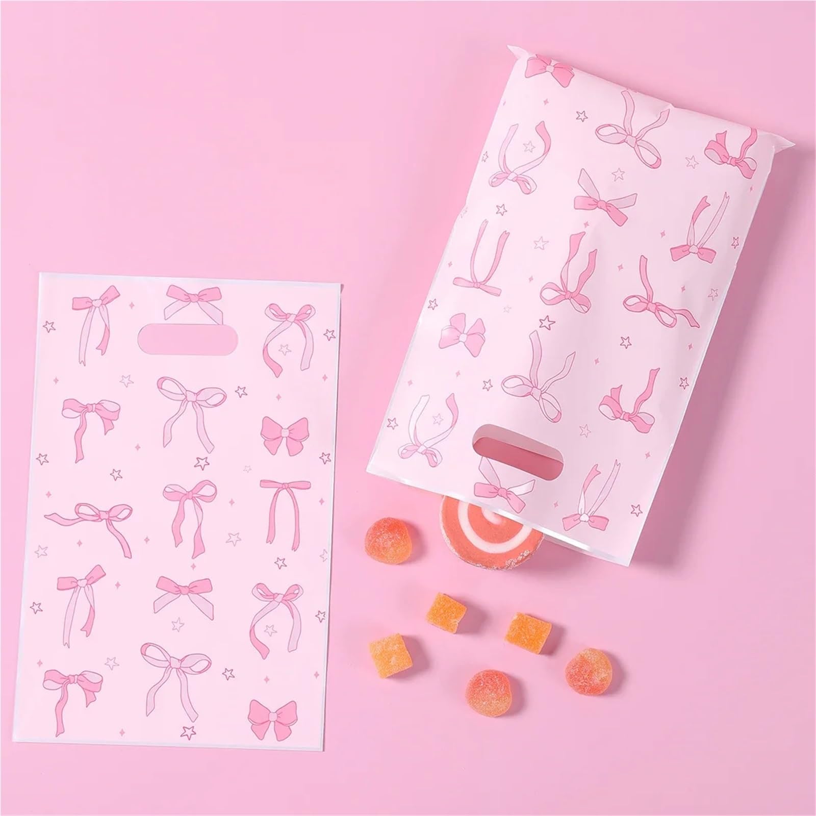 Confezione regalo rosa con fiocco dolce da 24 pezzi per Feste