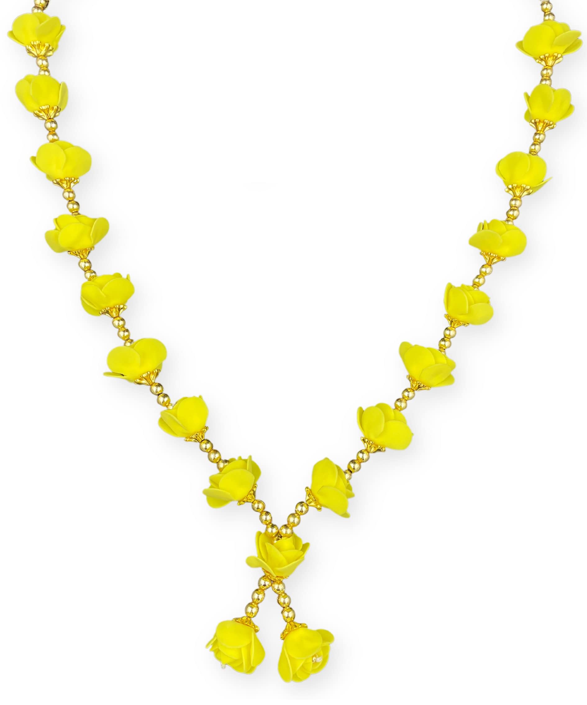 Bhakti Lehar (Size: 16 Inch) Artificial Yellow Foam Rose Flower Garland for Photo Frame and God Idol/Pearl Moti Gulab Mala Haar for Loved Ones (B0B6PYKGPL) Amazon Price History, Amazon Price Tracker