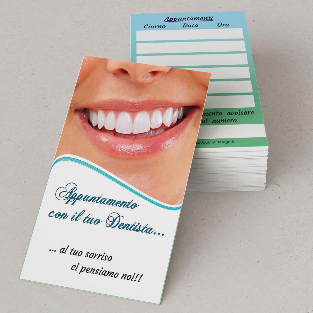 GHIBLI Biglietti per Appuntamenti Dentistici 50-500 pezzi Tabella giorno data ora