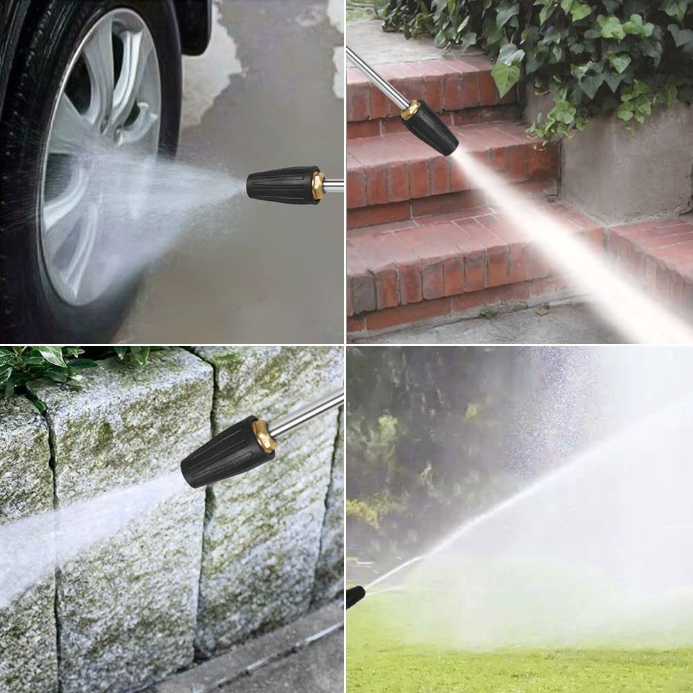 Trade-Shop Boquilla rotativa/fresa turbo/boquilla turbo/lanza giratoria de 50 cm de largo, compatible con Kärcher K2, K3, K4, K5, K6, K7 limpiador de alta presión con conector de bayoneta