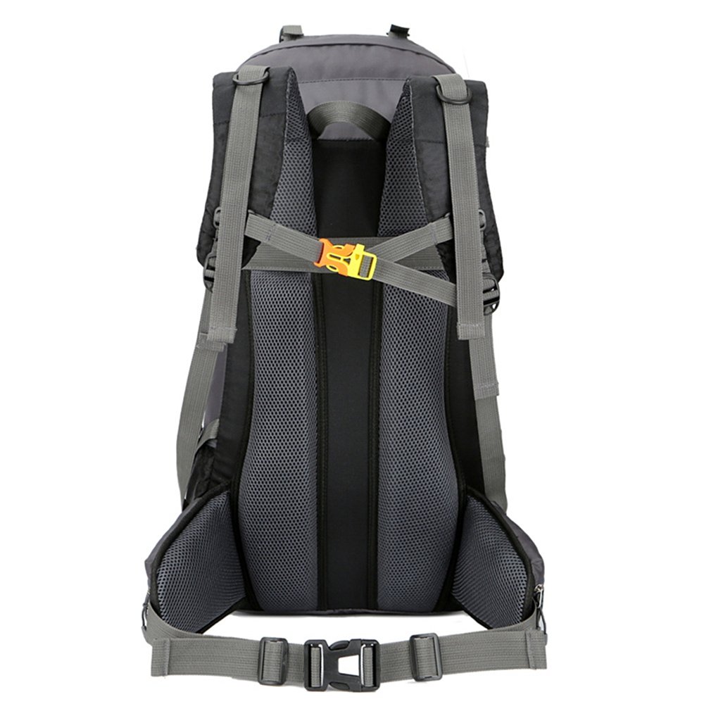 60 l wodoodporny plecak wspinaczkowy plecak plecak torba na ramię z osłoną przeciwdeszczową na piesze wędrówki kemping piknik wędkarstwo trekking podróż alpinizm (czarny)