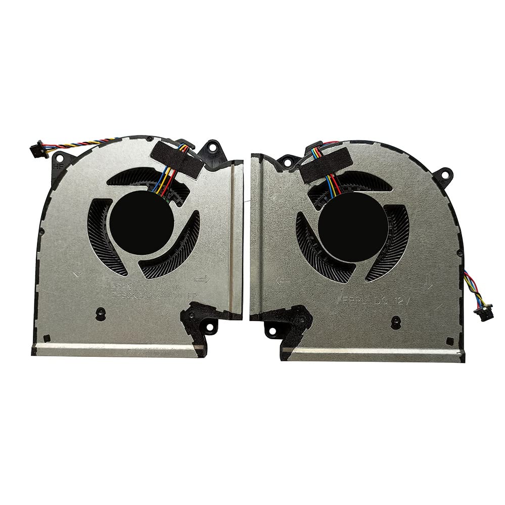 (1 Pair) New CPU GPU Cooling Fan Intended for ASUS ROG Strix (2022) G513R G513RM G513RW G713R G713RM G713RW Series Laptop DC12V