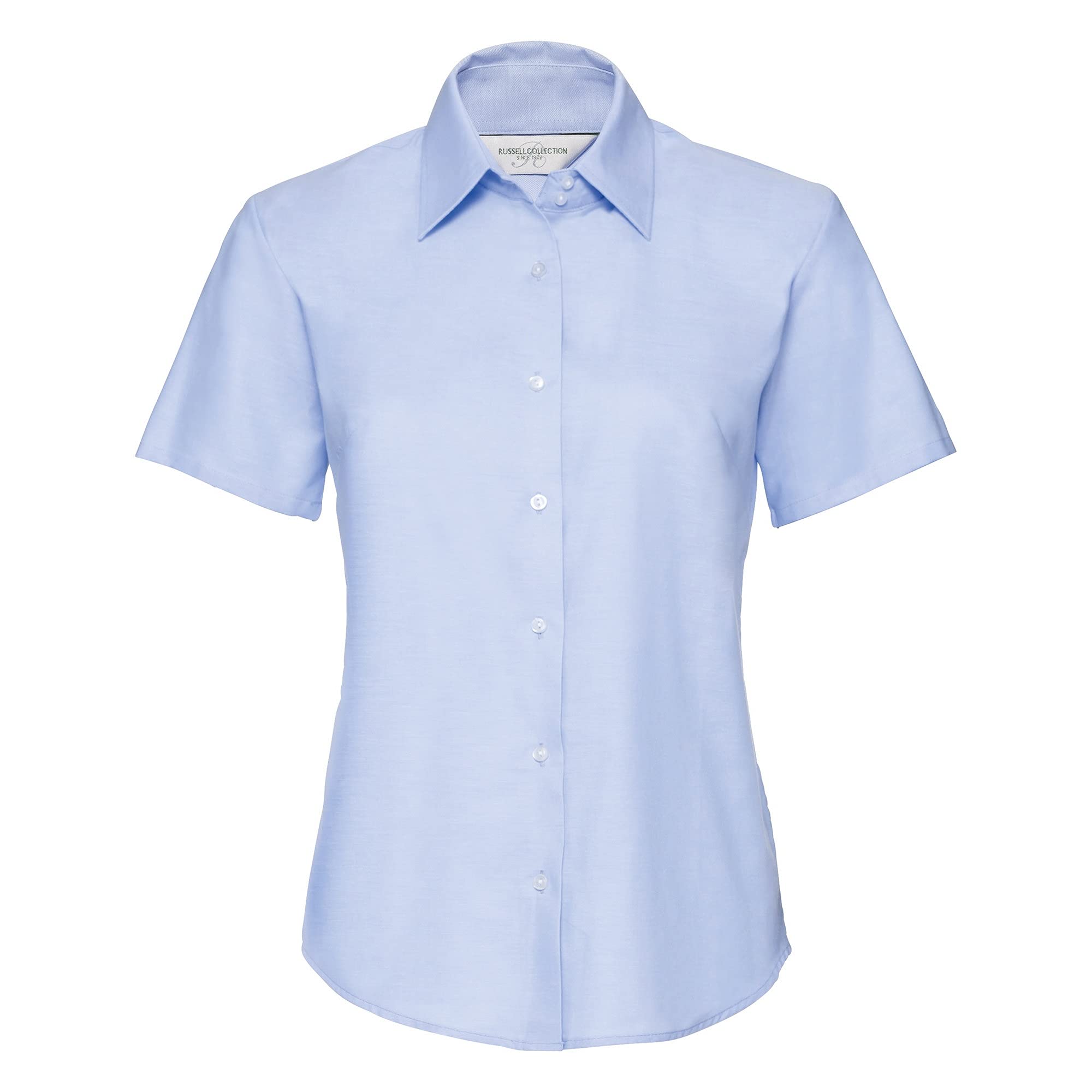 MAKZ Russell Athletic Collection Short Sleeve Easy Care Oxford Shirt Ladies/Womens Oxford Blue XXX-Large
