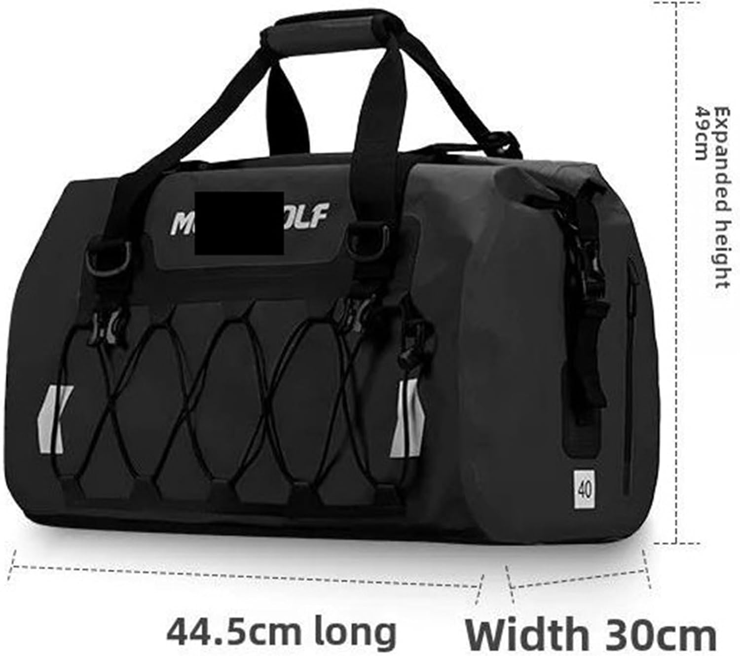 オートバイ サドルバッグ サドルバッグ テール リア 大容量トラベルオートバイ用リアラックシート(Green-A)