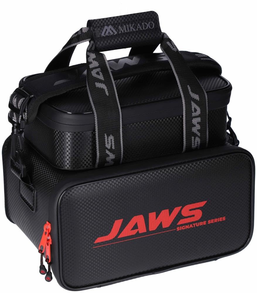 Mikado Eva Jaws Tasche M mit 3 Boxen Bootstasche Ködertasche Kunstködertasche wasserdicht