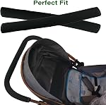 2Pack 18.7*1.37*1.37inches Stroller Handlebar Cover,Pushchair Armrest Handle Protector Cover Replacement Toddler Pram Bumper Dustproof Handle Gloves,Removable Universal Protective Case Grip Bar Covers