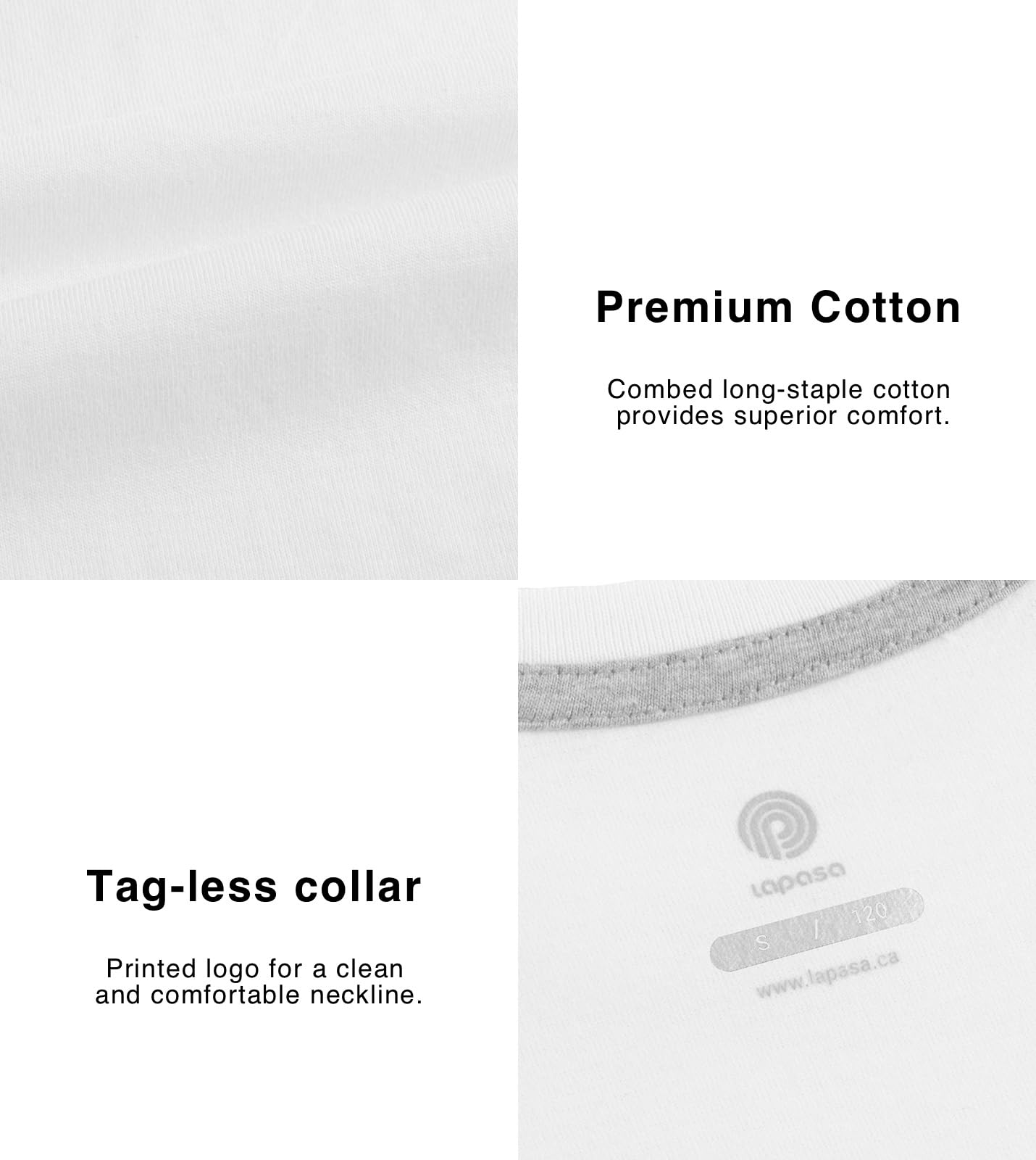 LAPASA Pacco da 4 T-Shirt 100% Cotone Bambini e Ragazzi Unisex - Abbigliamento Estivo Magliette Manica Corta Colori Assortiti Tinta Unica Fantasie K01