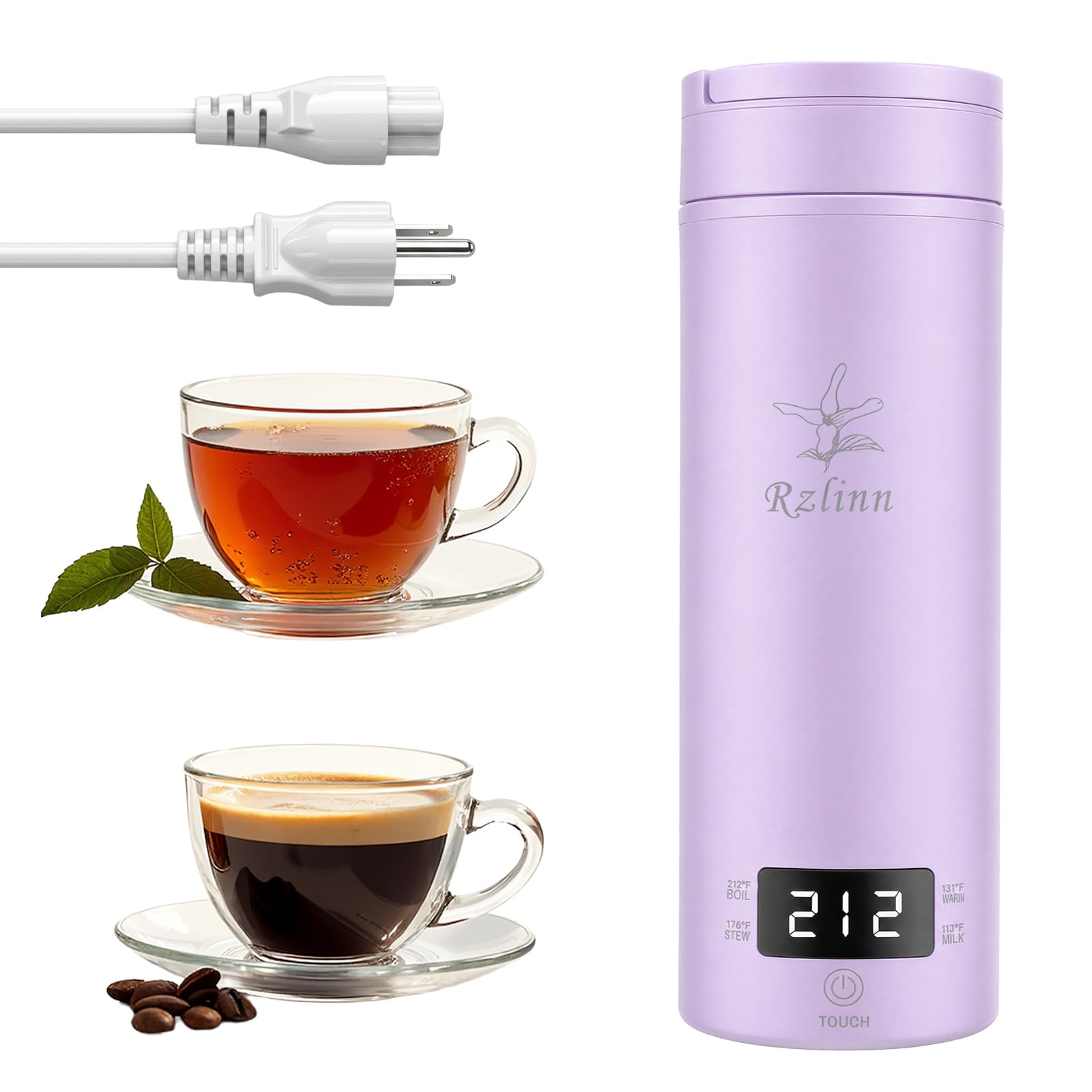 Portable Electric Kettle For Travel, 120V, 450ml, 4 Temperature Control